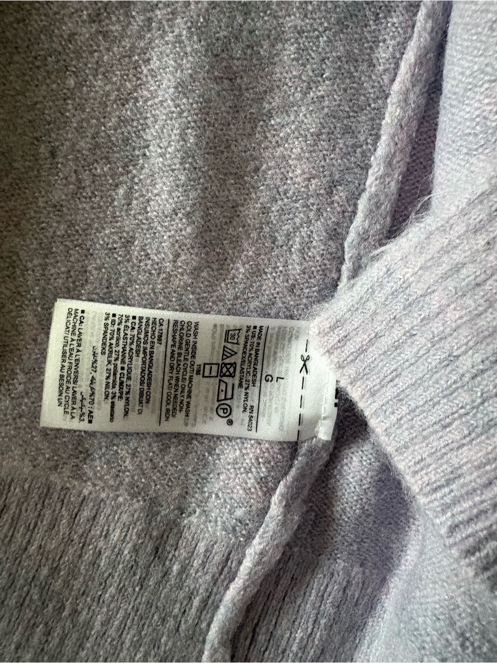 Old Navy Light Lavender Open-Front Women’s Cardigan - Picture 3 of 4